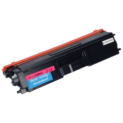 PrintAbout Huismerk vervangt Brother TN-325M Toner Magenta Hoge capaciteit