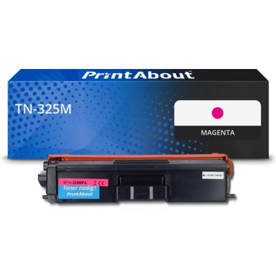 PrintAbout Huismerk vervangt Brother TN-325M Toner Magenta Hoge capaciteit