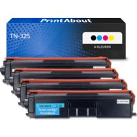 PrintAbout Huismerk vervangt Brother TN-325 Toner 4-kleuren Multipack Hoge capaciteit