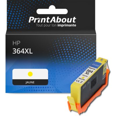 Cartouche compatible HP 364XL (CB325EE) - Jaune - Grande capacité