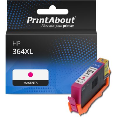 Huismerk HP 364XL (CB324EE) Inktcartridge Magenta Hoge capaciteit