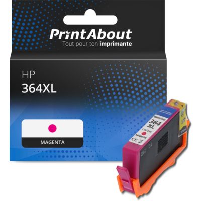 Cartouche compatible HP 364XL (CB324EE) - Magenta - Grande capacité