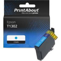 Huismerk Epson T1302 Inktcartridge Cyaan Hoge capaciteit
