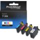 Huismerk Epson T1306 Inktcartridge 4-kleuren Multipack Hoge capaciteit