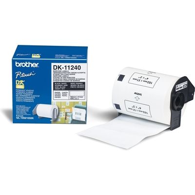 Brother DK-11240 Etiket Zwart op wit (51 mm x 102  mm)