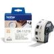 Brother DK-11219 Etiket Zwart op wit (12 mm x 12  mm)