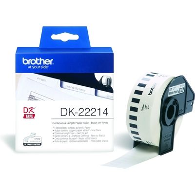 Brother DK-22214 Etiket Zwart op wit (12  mm)