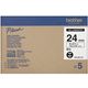 Brother HGe-651v5 - (24 mm) - Noir sur jaune - Ruban