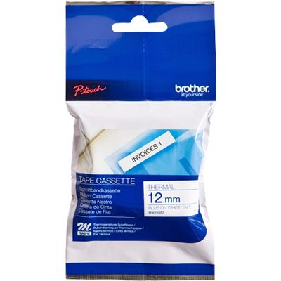 Brother M-K233 - (12 mm) - Bleu sur blanc - Ruban