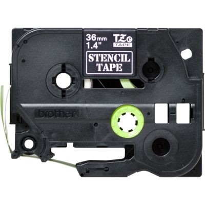 Brother STe-161 - (36 mm) - Noir sur transparent - Ruban
