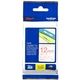 Brother TZe-132 - (12 mm) - Rouge sur transparent - Ruban