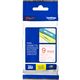 Brother TZe-222 - (9 mm) - Rouge sur blanc - Ruban