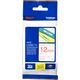 Brother TZe-232 - (12 mm) - Rouge sur blanc - Ruban