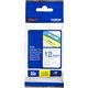 Brother TZe-233 - (12 mm) - Bleu sur blanc - Ruban
