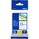 Brother TZe-243 - (18 mm) - Bleu sur blanc - Ruban