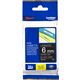 Brother TZe-315 - (6 mm) - Blanc sur noir - Ruban