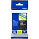 Brother TZe-345 - (18 mm) - Blanc sur noir - Ruban