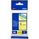 Brother TZe-611 - (6 mm) - Noir sur jaune - Ruban