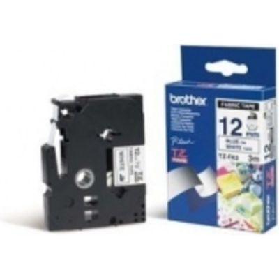 Brother TZe-FA3 - (12 mm) - Bleu sur blanc - Ruban