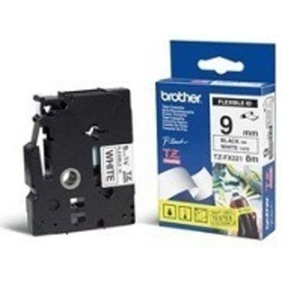 Brother TZe-FX221 - (9 mm) - Noir sur blanc - Ruban
