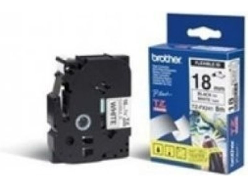 Brother Tze-FX241 labelprinter-tape Zwart op wit Tz