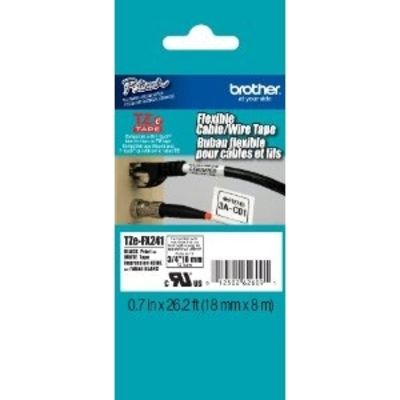 Brother TZe-FX631 - (12 mm) - Noir sur jaune - Ruban