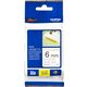 Brother TZe-S211 - (6 mm) - Noir sur blanc - Ruban