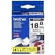 Brother TZe-SE4 - (18 mm) - Noir sur blanc - Ruban