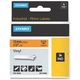 Dymo 18435 (S0718490) Tape Zwart op oranje (12 mm)