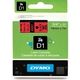 Dymo 45807 (S0720870) Tape Zwart op rood (19 mm)