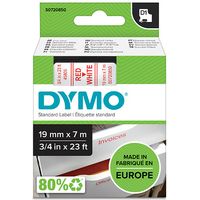 Dymo 45805 (S0720850) - (19 mm) - Rouge sur blanc - Ruban