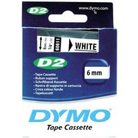 Dymo 60611 (S0721030) Tape Zwart op wit (6 mm)