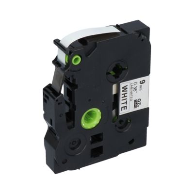 PrintAbout Huismerk vervangt Brother TZe-221 Tape Zwart op wit (9 mm)