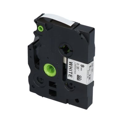 PrintAbout Huismerk vervangt Brother TZe-221 Tape Zwart op wit (9 mm)