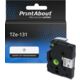 PrintAbout Huismerk vervangt Brother TZe-131 Tape Zwart op transparant (12 mm)
