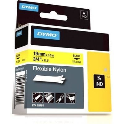 Dymo 18491 (S0718090) Tape Zwart op geel (19 mm)