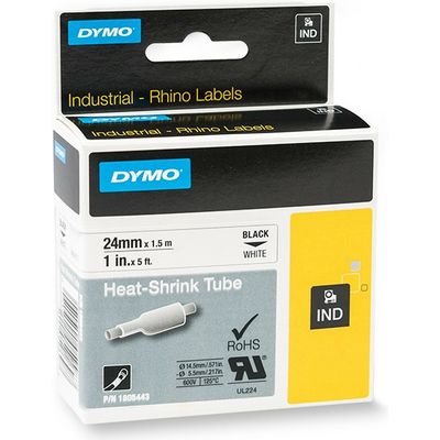 Dymo 18053 (S0718280) Tape Zwart op wit (9 mm)