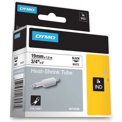 Dymo 18057 (S0718330) Tape Zwart op wit (19 mm)
