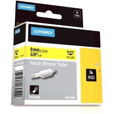 Dymo 18054 (S0718290) Tape Zwart op geel (9 mm)