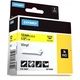 Dymo 18432 (S0718450) Tape Zwart op geel (12 mm)