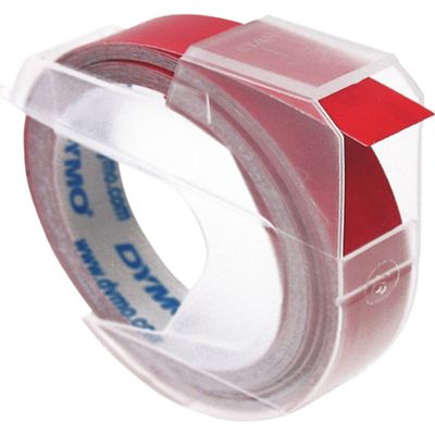 Dymo S0898150 Tape Wit op rood (9 mm)