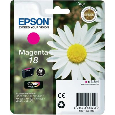 Epson 18 (C13T18034012) - Magenta - Cartouche d'encre