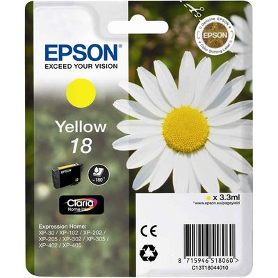 Epson 18 (C13T18044012) Inktcartridge Geel