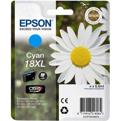 Epson 18XL (C13T18124012) Inktcartridge Cyaan Hoge capaciteit