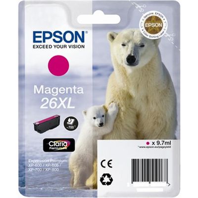 Epson 26XL (C13T26334012) Inktcartridge Magenta Hoge capaciteit