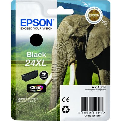 Epson 24XL (C13T24314012) Inktcartridge Zwart Hoge capaciteit
