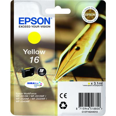 Epson 16 (C13T16244012) - Jaune - Cartouche d'encre