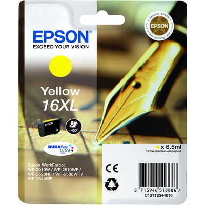 Epson 16XL (C13T16344012) - Jaune - Cartouche d'encre - Grande capacité