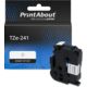 PrintAbout Huismerk vervangt Brother TZe-241 Tape Zwart op wit (18 mm)