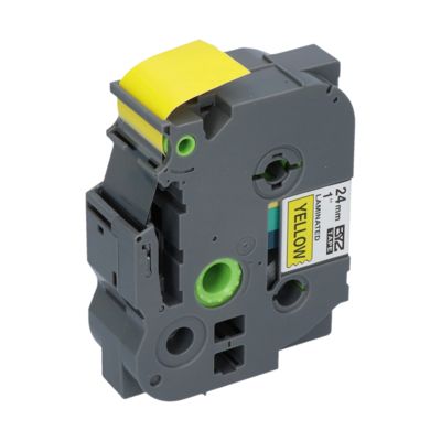 PrintAbout Huismerk vervangt Brother TZe-651 Tape Zwart op geel (24 mm)